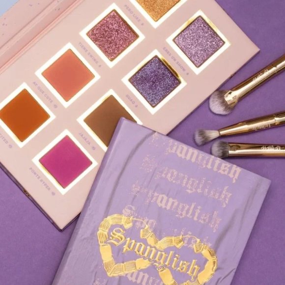 Alamar Cosmetics | 8 Pan Spanglish Pressed Pigment Palette use wet/dry - Picture 1 of 4